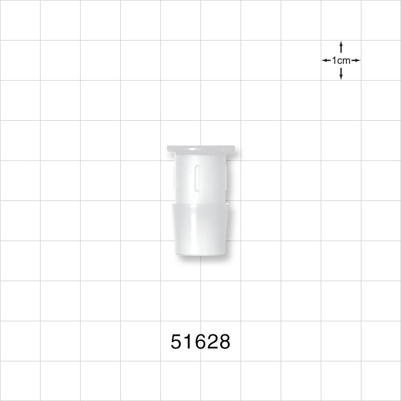 Press-In Plug, Barbed, Natural - Fits 1/2 inch ID Tubing (0.5 inch, 12.7 mm) - 51628