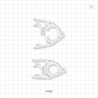 PharmaLok™ Clamp, White - Fits 0.5 inch/0.75 inch Mini Flange - 51632