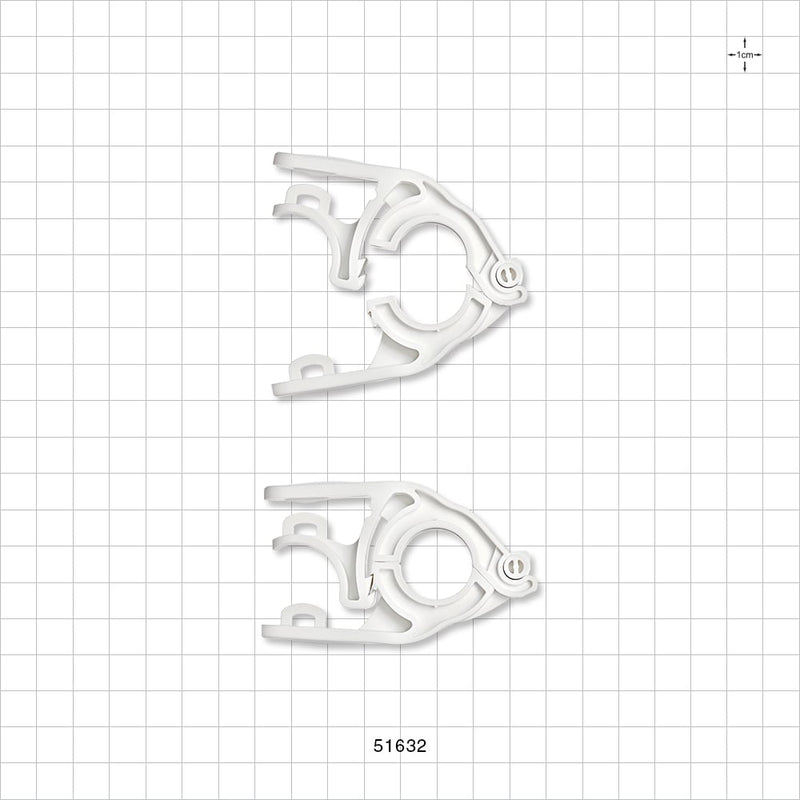 PharmaLok™ Clamp, White - Fits 0.5 inch/0.75 inch Mini Flange - 51632