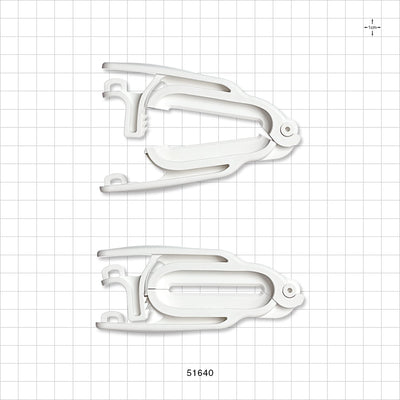 PharmaLok™ Tube Clamp, White - Fits 1/2 inch - 1 1/4 inch OD Tubing (0.5 inch - 1.25 inch, 12.7 mm - 31.7 mm) - 51640