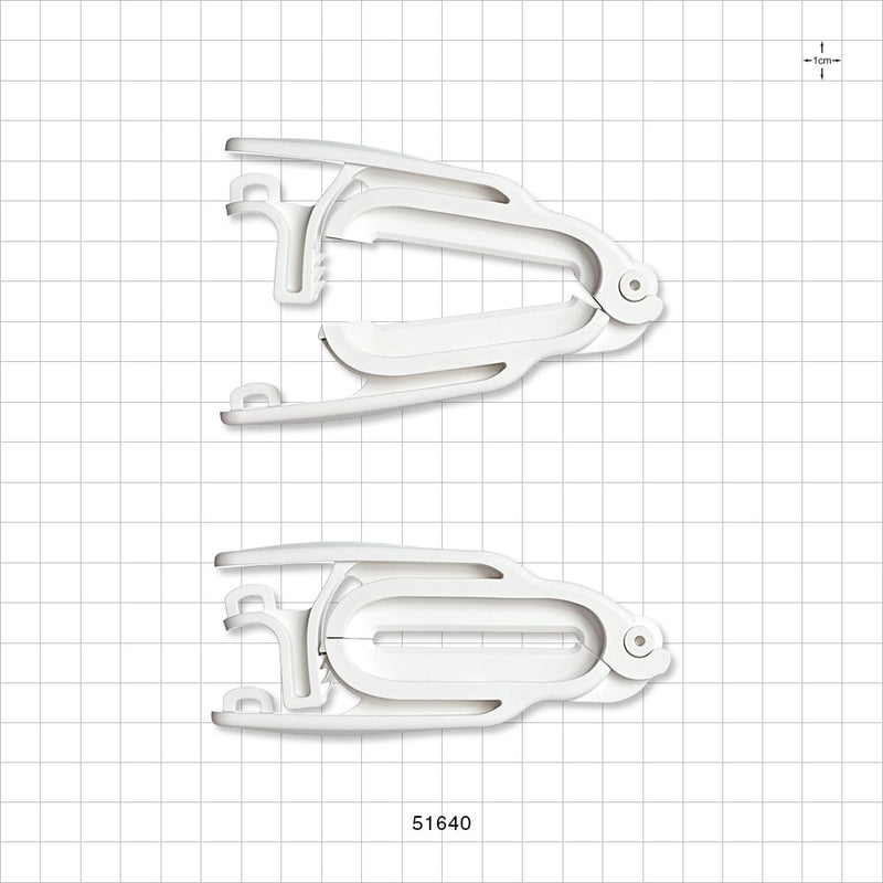 PharmaLok™ Tube Clamp, White - Fits 1/2 inch - 1 1/4 inch OD Tubing (0.5 inch - 1.25 inch, 12.7 mm - 31.7 mm) - 51640