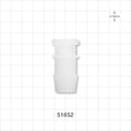 Sanitary Flange, Barbed, Natural - 0.5 inch/0.75 inch Mini; Fits 3/4 inch ID Tubing (0.75 inch, 19.05 mm) - 51652