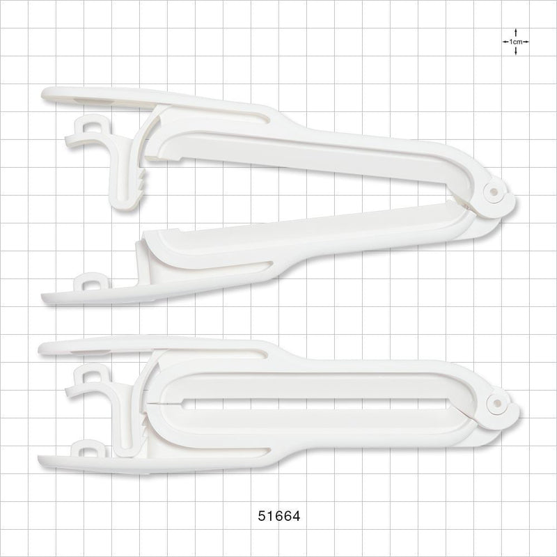 PharmaLok™ Tube Clamp, White - Fits 1/2 inch - 2 1/2 inch OD Tubing (0.5 inch - 2.5 inch, 12.7 mm - 63.5 mm) - 51664