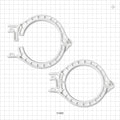 PharmaLok™ Clamp, White - Fits 3 inch Flange - 51665