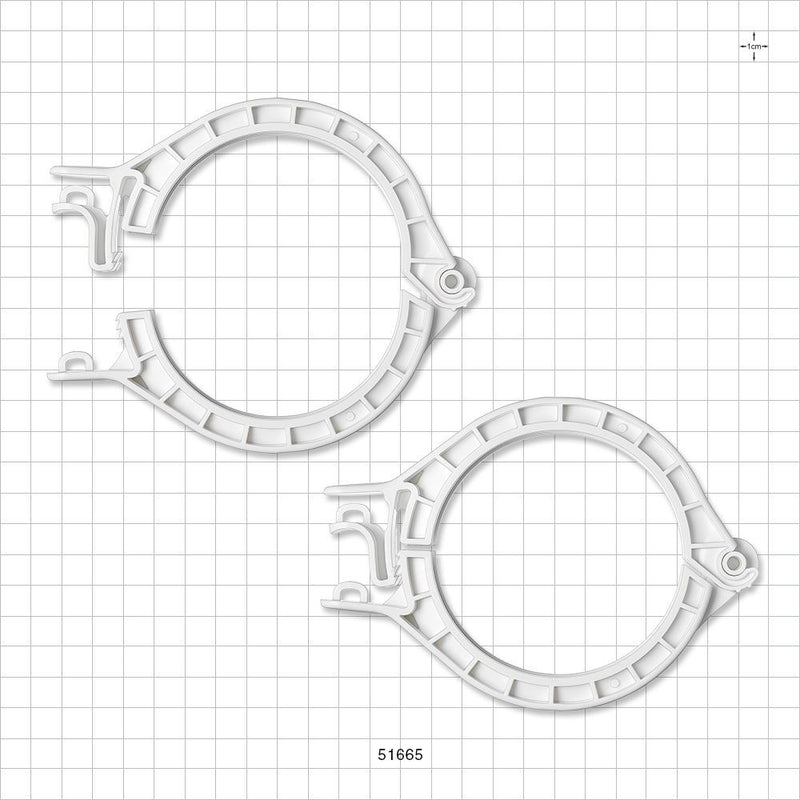 PharmaLok™ Clamp, White - Fits 3 inch Flange - 51665