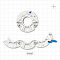 PharmaLok™ ZerO Clamp, White - Fits 0.5 inch/0.75 inch Mini Flange - 51667