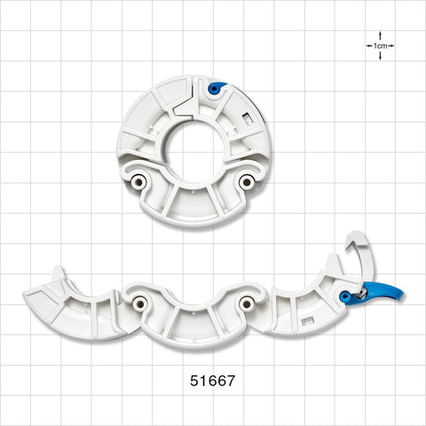 PharmaLok™ ZerO Clamp, White - Fits 0.5 inch/0.75 inch Mini Flange - 51667