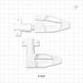 Bio-Ease™ HD Tubing Clamp - Fits 0.187 inch ID - 0.5 inch ID Tubes; Wall Thicknesses 0.085 inch - 0.2 inch - 51683