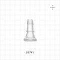 FlowLinX™ Sanitary Flange, Barbed - 0.5 inch/0.75 inch Mini; Fits 3/8 inch ID Tubing (0.375 inch, 9.53 mm) - 51741