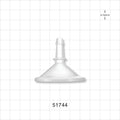 FlowLinX™ Sanitary Flange, Barbed - 1 inch/1.5 inch Standard; Fits 1/4 inch ID Tubing (0.25 inch, 6.35 mm) - 51744