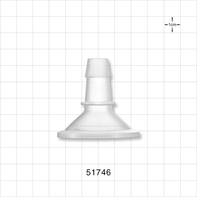 FlowLinX™ Sanitary Flange, Barbed - 1 inch/1.5 inch Standard; Fits 1/2 inch ID Tubing (0.5 inch, 12.7 mm) - 51746