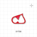Pinch Clamp, Ratchet-Style, Red - Fits 0.268 inch OD Tubing (6.8 mm) - 51756