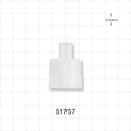 Straight Connector, Reducer, Tubing Port, Natural - 22 mm ID x 10 mm OD - 51757