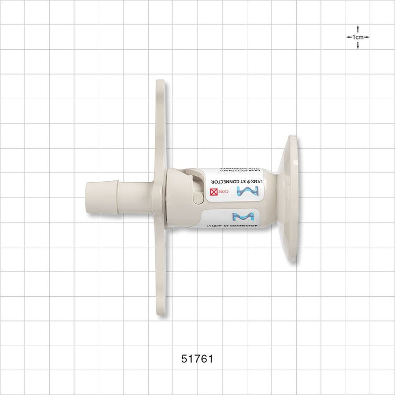 Lynx ST Connector, Barbed - 1 inch/1.5 inch Standard x Fits 1/2 inch ID Tubing (0.5 inch, 12.7 mm) - 51761
