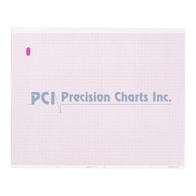 Precision Charts Inc Marquette ECG/EKG Recording Paper New For MAC 5000 300/Pk, 10 PK/CASE - 9402-020