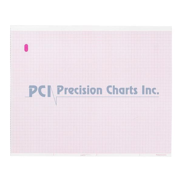 Precision Charts Inc Marquette ECG/EKG Recording Paper New For MAC 5000 300/Pk, 10 PK/CASE - 9402-020