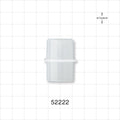 Straight Connector, Tubing Port, Natural - 22 mm OD - 52222