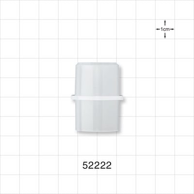 Straight Connector, Tubing Port, Natural - 22 mm OD - 52222