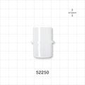 Straight Connector, Tubing Port, Natural - 22 mm OD/15 mm ID - 52250