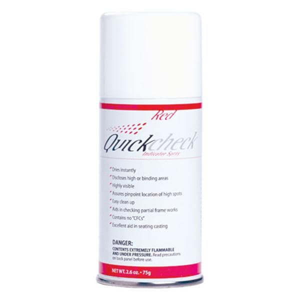 Vacalon Company -Quick Check Aerosol Spray High Spot Indicator Powder Red 75 Gm Each 10060