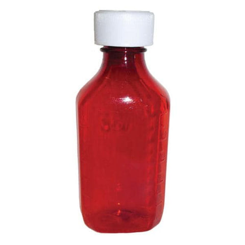 Clarke Container Division Syrup Bottle Plastic 8oz Amber Reusable Non-Sterile 100/Case - 91004