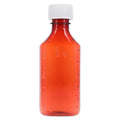 Clarke Container Division Syrup Bottle Plastic 4oz Amber Reusable Non-Sterile 100/Case - 91002