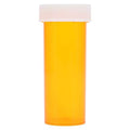 Clarke Container Division Medicine Vial Plastic 1.05" 8 Dram Amber Reusable Non-Sterile 410/Case - 23008