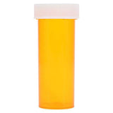 Clarke Container Division Medicine Vial Plastic 1.05" 8 Dram Amber Reusable Non-Sterile 410/Case - 23008