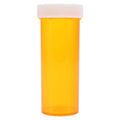 Clarke Container Division Medicine Vial Plastic 1-1/4" 16 Dram Amber Reusable Non-Sterile 270/Case - 23016