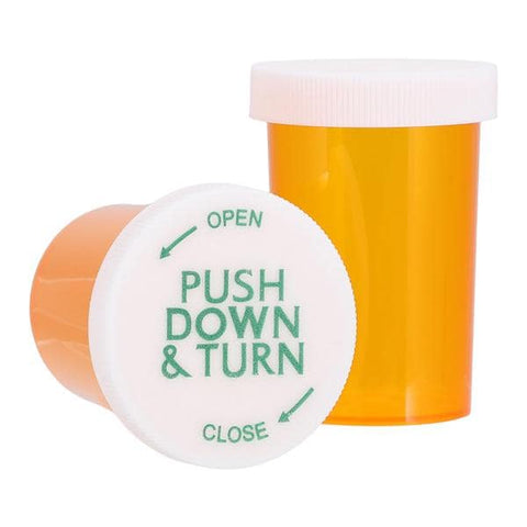 Clarke Container Division Medicine Vial Plastic 20 Dram Amber Reusable Non-Sterile 360/Case - 23020