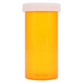 Clarke Container Division Medicine Vial Plastic 1-4/5" 40 Dram Amber Reusable Non-Sterile 180/Case - 23040