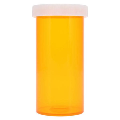 Clarke Container Division Medicine Vial Plastic 1-4/5" 40 Dram Amber Reusable Non-Sterile 180/Case - 23040