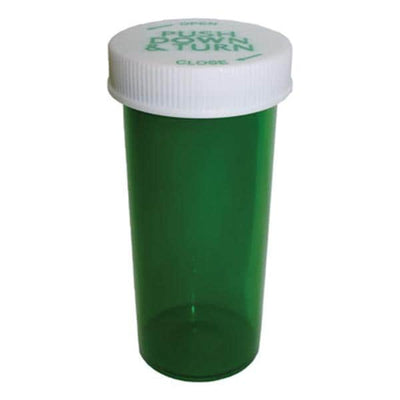 Clarke Container Division Medicine Vial Plastic 6 Dram Green Reusable Non-Sterile 600/Case - 24006