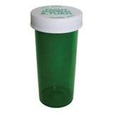 Clarke Container Division Medicine Vial Plastic 40 Dram Green Reusable Non-Sterile 180/Case - 24040