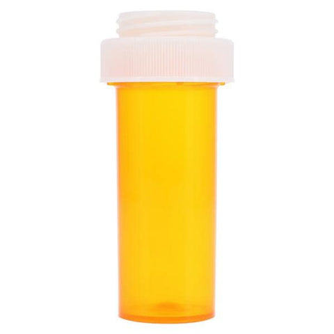 Clarke Container Division Medicine Vial Plastic 8 Dram Amber Reusable 410/Case - 27008