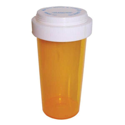 Clarke Container Division Medicine Vial Plastic 60 Dram Amber Reusable 90/Case - 27060