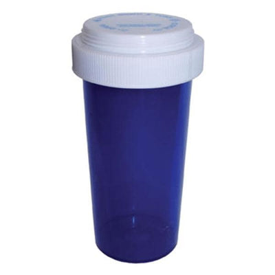 Clarke Container Division Medicine Vial Plastic 16 Dram Blue Reusable 240/Case - 29016