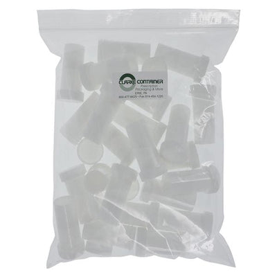Clarke Container Division Healing Ointment Container Plastic 0.5oz White Reusable 24/Pack - 98002