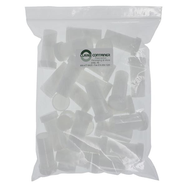 Clarke Container Division Healing Ointment Container Plastic 0.5oz White Reusable 24/Pack - 98002