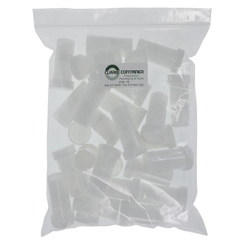 Clarke Container Division Healing Ointment Container Plastic 0.5oz White Reusable 24/Pack - 98002