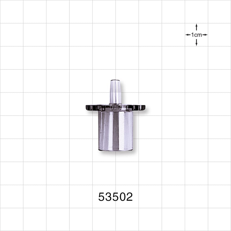 Straight Connector, Reducer, Tubing Port, Clear - 15 mm OD x 3 mm ID - 53502