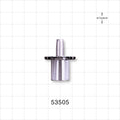 Straight Connector, Reducer, Tubing Port, Clear - 15 mm OD x 4.5 mm ID - 53505