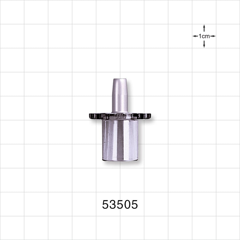 Straight Connector, Reducer, Tubing Port, Clear - 15 mm OD x 4.5 mm ID - 53505