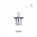 Straight Connector, Reducer, Tubing Port, Clear - 15 mm OD x 5 mm ID - 53506