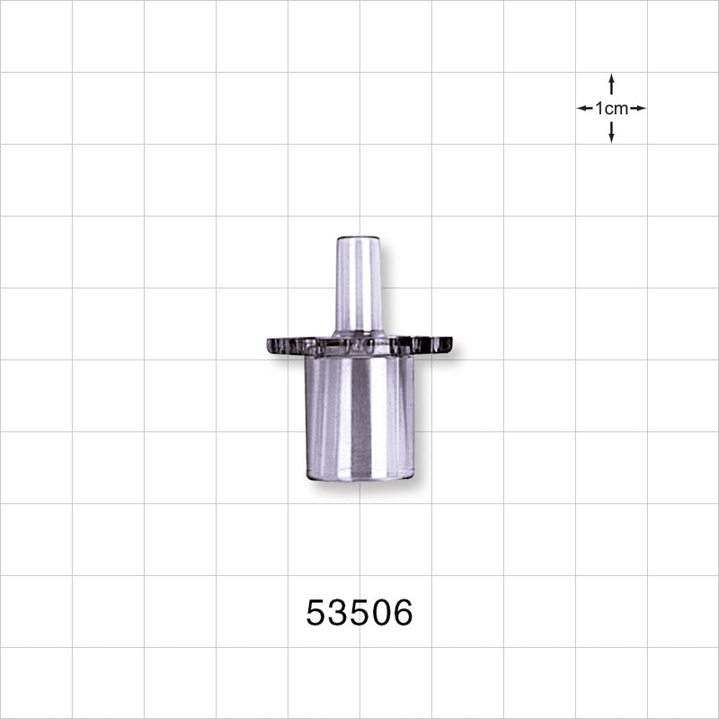 Straight Connector, Reducer, Tubing Port, Clear - 15 mm OD x 5 mm ID - 53506