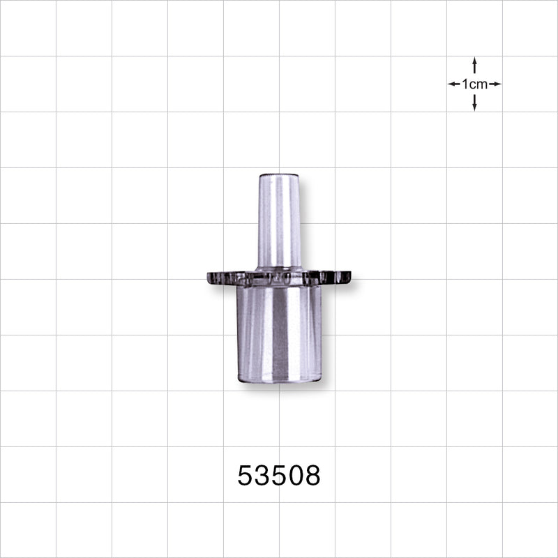 Straight Connector, Reducer, Tubing Port, Clear - 15 mm OD x 6 mm ID - 53508