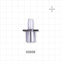 Straight Connector, Reducer, Tubing Port, Clear - 15 mm OD x 7 mm ID - 53509