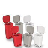 Brewer Custom Products Can Trash Plastic Small Step-On Pedal Overlapping Lid Each - 25270