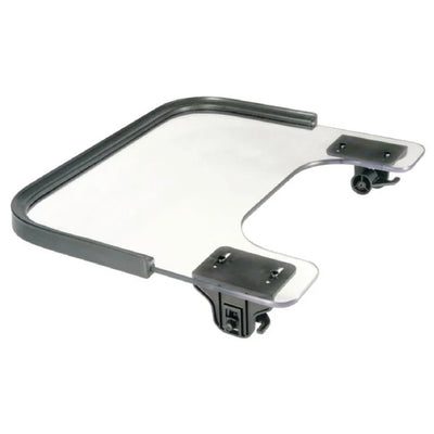 Clear Tray with Tube Lock Clamps and PVC Rim - Medium - 18"-19" Chairs