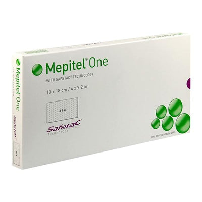 Molnlycke Health Care Mepitel One Silicone/Polyurethane Net Wound Dressing 4x7" Sterile NAdhr 1Sd Abs, 7 BX/CA - 289500
